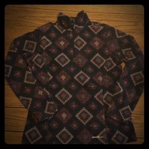 Eddie Bauer 3/4 Zip Fleece Top